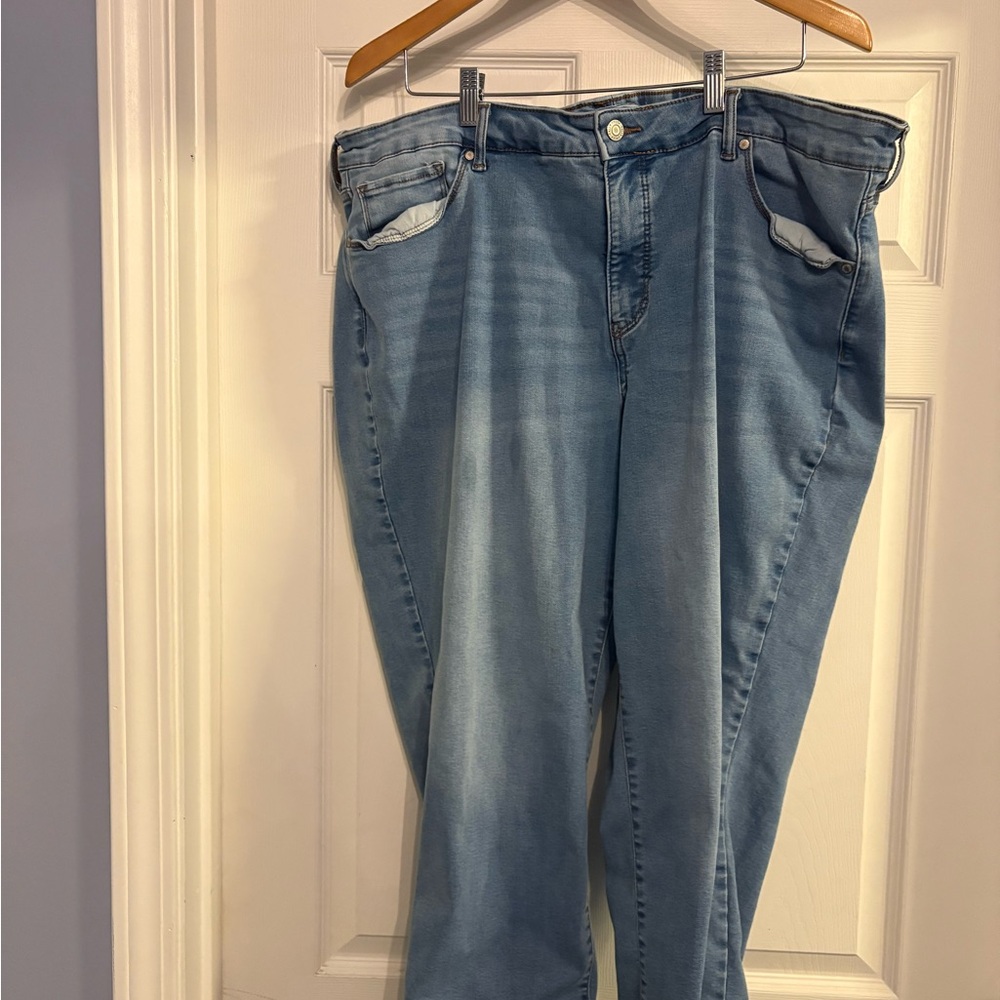 Women's Blue Jeans Capris Falls Creek 24w